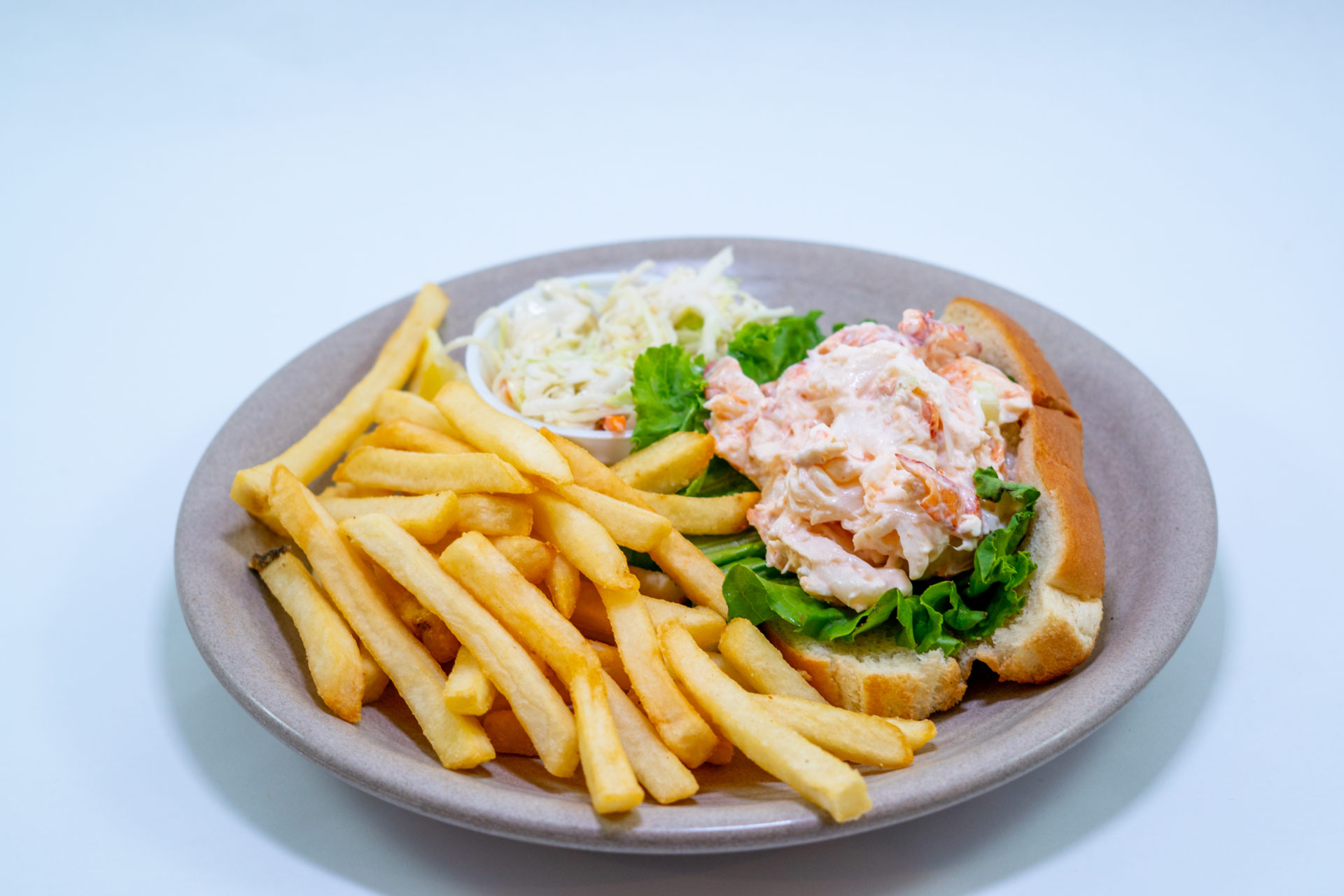 Lobster Roll with French Fries